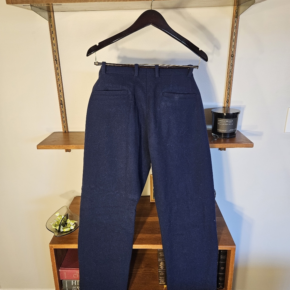Taylor Stitch Blue Flannel Trousers 36W - Picture 2 of 3